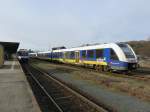 Lint 41 HEX und Lint 54 ERIXX im Bahnhof von Goslar am 14.02.2015