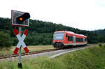 RB 22414 mit 650 309 ist unterwegs nach Tübingen.