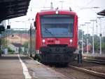 Dieser RE-Zug nach Langenau(Wrtt) stand am 10.05.07 in Aalen.