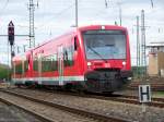 Der Triebwagen Br.650 322-1 fuhr am 12.05.07 als RE nach Ulm Hbf.