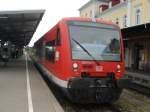 RB nach Salem (betrieben von DB ZugBus) im Bahnhof Friedrichshafen Stadt.