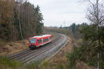 650 301 als Überführungsfahrt bei Martinlamitz Richtung Süden, 12.11.2016