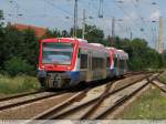 VT 650.07 der Prignitzer Eisenbahn erreicht gleich Oranienburg.