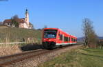 650 106-7 und 650 113-3 als RB 17726 (Eriskirch – Überlingen Therme) bei Birnau 24.3.22