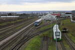 NEBB 650 xxx am 01.01.2023 im Bw der Erfurter Bahn in Erfurt Ost.