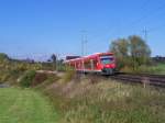 Dieser 650er ist am 18.Oktober 2007 nach Ulm Hbf unterwegs.