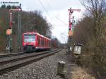 650 119 und 650 118 sind am 2.Februar 2008 nach Ulm Hbf unterwegs. Hier bei Goldshfe.