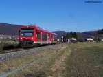 650 319-7 ist auf dem Weg nach Ulm Hbf.