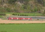 Zwie unbekannte 650er als RB 22763 kurz vor Ludwigshafen(Bodensee) am 27.4.08