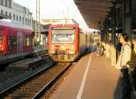 TÜBINGEN (Landkreis Tübingen), 21.09.2005, 650 009-4 als Regionalbahn nach Herrenberg bei der Einfahrt