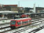 Noch ist dieser Fahrzeugtyp in Hof ein Exot und nur bei der berfhrung nach/von Berlin, Fa.