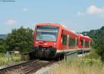 650 023-5 und 003-7 als RB 22131 (Tbingen Hbf-Herrenberg) bei Tbingen 3.7.10