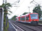 Die BR 650 118-3 auf baldiger Losfahrt ber Aalen nach Ulm Hbf.