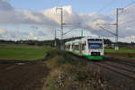 VT 303 der Erfurter Bahn als EB 81077 von Gutenfürst nach Hof bei Feilitzsch, 04.10.2016