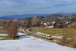 650 076 + 650 066 als WBA1 am 31.01.2018 bei Gotteszell.