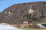 VT 235 als HzL88634 (Tuttlingen-Fridingen(b Tuttlingen)) bei Fridingen 15.2.19