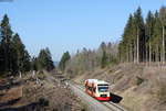 VT 249 als HzL 88619 (Bräunlingen Bf-Rottweil) bei Zollhaus 20.3.19