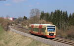 VT 247 als HzL69744 (Rottweil-Bräunlingen Bf) bei Rottweil 4.4.20