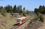 VT 247 als HzL69750 (Rottweil-Bräunlingen Bf) bei Zollhaus 23.4.20