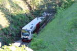 Zug 86341 der Hohenzollerischen Landesbahn HZL erreicht am 12.