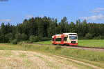 VT 237 als HzL 69768 (Rottweil-Villingen(Schwarzw)) bei Deißlingen 28.7.21