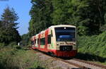 VT 232 und VT 253 als HzL 74423 (Radolfzell-Stockach NE) bei Nenzingen 24.9.21