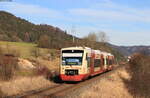 VT 241 und VT 248 als HzL 69841 (Fridingen(b.Tuttlingen)-Tuttlingen) bei Nendingen 19.11.21