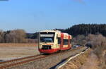 VT 243 als HzL 69730 (Rottweil-Villingen(Schwarzw)) bei Schwenningen 21.12.21