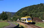 VT 525 als SWE 72209 (Biberach(Baden) - Oberharmersbach-Riersbach) bei Zell am Harmersbach 19.7.22