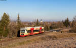 VT 238 als SWE 69721 (Bräunlingen Bf - Rottweil) bei Marbach 7.2.23