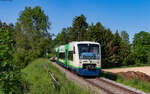 VT 014 als SWE 69748 (Rottweil - Bräunlingen Bf) bei Zollhaus 29.5.23