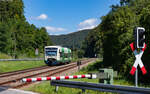 VT 010 als SWE 74434 (Stockach – Radolfzell) bei Stahringen 10.8.23