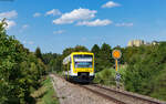 VT 233 als SWE 69741 (Villingen - Rottweil) bei Villingen 18.8.23