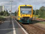 BR 650 der ODEG im Bahnhof Werneuchen bei Berlin am 03.09.2008