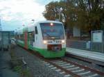 STB VT 110 (650 510-0 D-STB) als STB 82930 von Eisenach nach Eisfeld, im Bf Grimmenthal; 20.09.2008