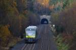 VT 650.725 als Ag 84558 von Marktredwitz nach Bayreuth Hbf ber Kirchenlaibach hier zwischen Waldershof und Neusorg, 05.11.2011