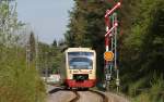 VT 234 als HzL 88512 (Schwenningen(Neckar)-Brunlingen Bf) am Esig Villingen 8.5.12