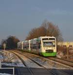 EB  Elster Saale Bahn  VT 308,VT *** & VT 302  BR 650  als RB Gera - Leipzig in Grodalzig 08.12.2012 