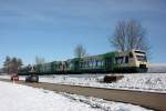 650 041-6 kurz vor erreichen des Denzlinger Bahnhofs auf dem Weg nach Freiburg; 10.02.2013