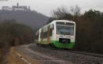 VT 103 und 115 als STB80524 (Eisenach-Neuhaus am Rennweg) am Wartburgblick 10.4.13