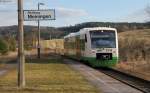 VT 105 als STB80533 (Neuhaus am Rennweg-Eisenbach) in Breitungen 10.4.13