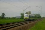 VT 650 730 AGILIS kommt aus Richtung Norden und erreicht gleich Hallstadt bei Bamberg (29.05.2013)