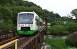 Stadler Regioshuttle RS1 EB 650 245-3 Erfurter Bahn VT 306, Saale Elster Bahn als EB 37661 Jena Saalbf.