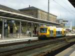 ODEG VT 650.083 fhrt hier am 12.10.2013 als ag aus Kirchenlaibach in den Hofer Hbf ein.