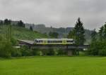 VT 650 726 bei einer Sonderfahrt auf der Ilztalbahn am 01.06.2013 bei Rhrnbach.