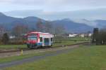 Ex-PEG VT 650.08 im Harmersbachtal zwischen Biberach und Zell (15.12.13).