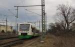EB VT 303 als EB 80939 nach Kranichfeld, am 07.02.2014 in Weimar.