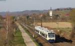 VT 502 und 506 als BSB88469 (Waldkirch-Freiburg(Breisgau) Hbf) bei Denzlingen 19.3.14