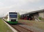 Am 19.04.14 fuhr die 52 8079 von Schwarzenberg nach Mehltheuer.