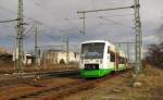 EB VT 313 als EB 80941 nach Kranichfeld, am 07.02.2014 in Weimar.